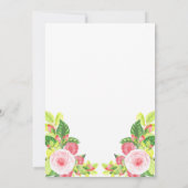 ピンクローズフローラ70thバースデーパーティー 招待状 (裏面)