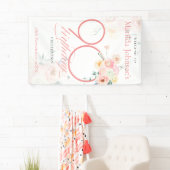 ピンクローズフローラ90th Birthday Party Welcome 横断幕 (インサイチュ)