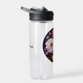 ピンクローズフローラ パーソナライズされた ウォーターボトル (右面)