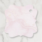 ピンクローズフローラ |蝶金ゴールドクロスありがとう フェイバータグ (裏面)