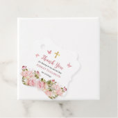 ピンクローズフローラ |蝶金ゴールドクロスありがとう フェイバータグ (インサイチュ)