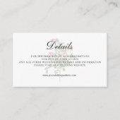 ピンクローズフローラQRコード結婚の詳細 エンクロージャーカード (正面)