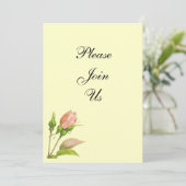 ピンクローズブドカスタム招待状 招待状 (スタンド正面)