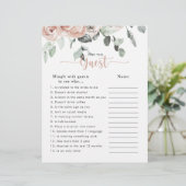 ピンクローズブライダルシャワーゲストゲームを見つける (スタンド正面)