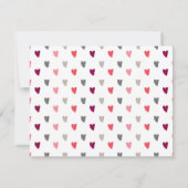 ピンクローズブライダルシャワーサンキューカード カード (裏面)