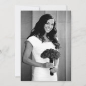 ピンクローズブライダルシャワーサンキューフォトカード サンキューカード (裏面)