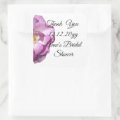 ピンクローズブライダルシャワースクエアステッカー スクエアシール (バッグ)