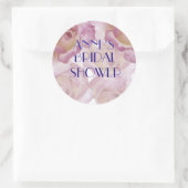 ピンクローズブライダルシャワーステッキ ラウンドシール (バッグ)