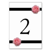 ピンクローズブラックリ結婚ボン テーブルナンバー (裏面)