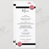 ピンクローズブラックリ結婚ボン メニュー (正面/裏面)