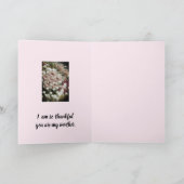 ピンクローズブーケお母さんの日 カード (内部)