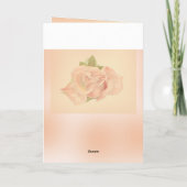 ピンクローズブーケヴィンテージハッピーマザーズデイ カード (裏面)