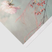 ピンクローズブーケ、パステル花模様、ロマンチック 薄葉紙 (詳細)