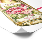 ピンクローズブーツ&バブリーブライダルシャワーへようこそ ポスター (角)