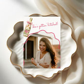 ピンクローズブーツ&バブリーブライダルシャワー 招待状