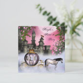 ピンクローズプリンセススウィート16パーティー 招待状 (スタンド正面)