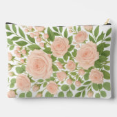 ピンクローズプリントカットソーバッグ アクセサリーポーチ (裏面)