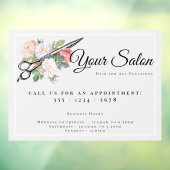 ピンクローズヘアサロンオープンアワーズライトグレー ウィンドウサイン (シート3)