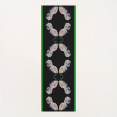 ピンクローズペア抽象芸術 ヨガマット (正面)