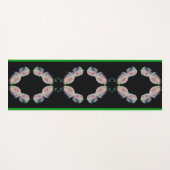 ピンクローズペア抽象芸術 ヨガマット (正面(横))