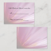 ピンクローズペタルシート座席表 プレイスカード (正面/裏面)