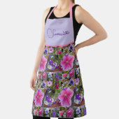 ピンクローズペヌアデイジー花フローラ女性 エプロン (インサイチュ)