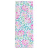 ピンクローズホワイト蝶オンブルーワイン抱き枕 ワインギフトバッグ (裏面)