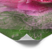 ピンクローズポスター ポスター (角)