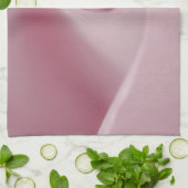 ピンクローズマクロ キッチンタオル (折り畳み)