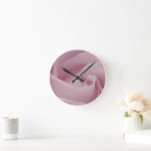 ピンクローズマクロ ラウンド壁時計 (ホーム)