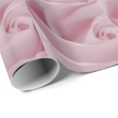 ピンクローズマクロ ラッピングペーパー (ロールコーナー)