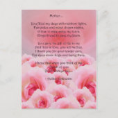 ピンクローズマザーズデイ ポストカード (正面)