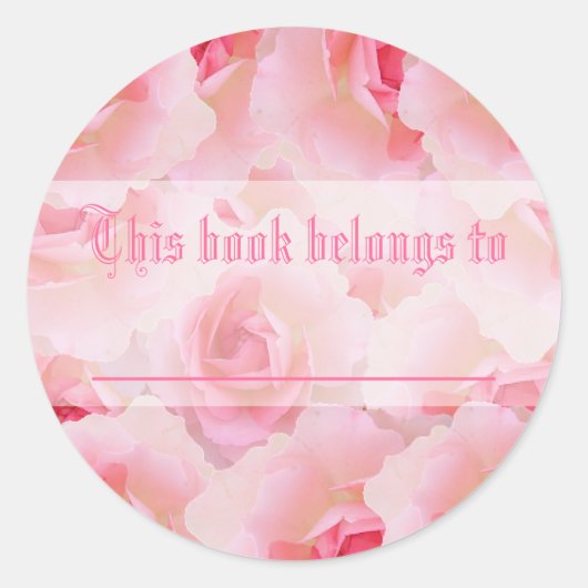 ピンクローズマザーズデイ ラウンドシール (正面)