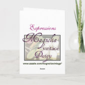 ピンクローズマザー同情カード カード (裏面)