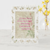 ピンクローズマザー同情カード カード (黄色い花)