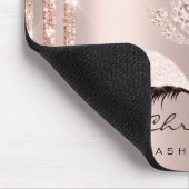 ピンクローズメイクアップアーティストスパークリダイヤモンドロトスラッシュ マウスパッド (コーナー)