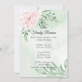 ピンクローズユーカリプツスカレント葉懇親会 招待状 (正面)