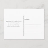 ピンクローズユーカリプトゥスグリーンリーブライダルシャワー ポストカード (裏面)