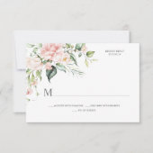 ピンクローズユーカリプトゥスボタニカル 出欠カード (正面)