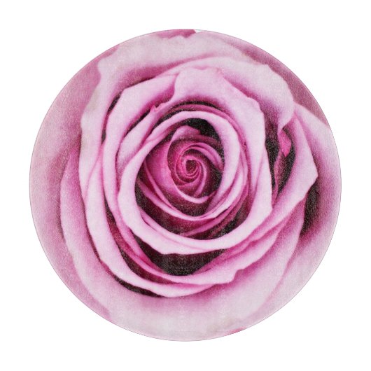 ピンクローズラウンドカットボード カッティングボード (正面)