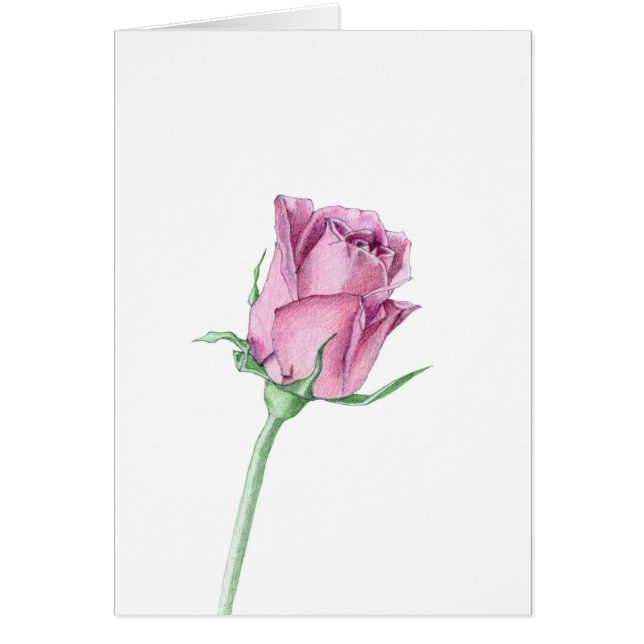 ピンクローズラブカード (正面)