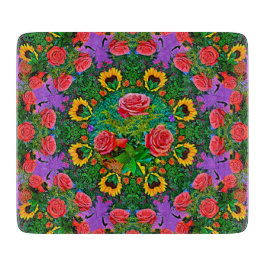 ピンクローズリングや輪4 カッティングボード