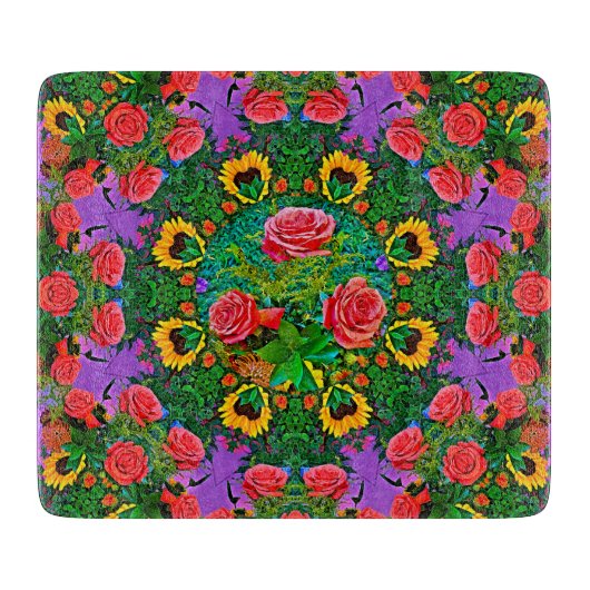 ピンクローズリングや輪4 カッティングボード (正面)