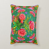 ピンクローズリングや輪 アクセントクッション (裏面(縦))