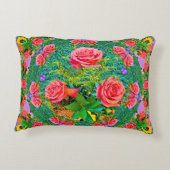 ピンクローズリングや輪 アクセントクッション (裏面)