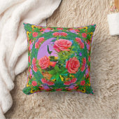 ピンクローズリングや輪 クッション (ブランケット)