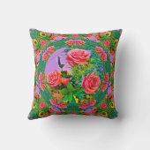 ピンクローズリングや輪 クッション (裏面)