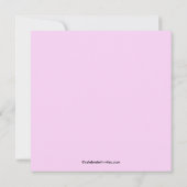 ピンクローズリースブライダルシャワー招待状 招待状 (裏面)