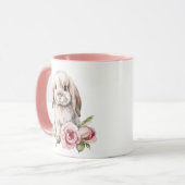 ピンクローズロプエアドバニーラビット マグカップ (正面左)