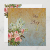 ピンクローズローズボズ招待状 招待状 (正面/裏面)